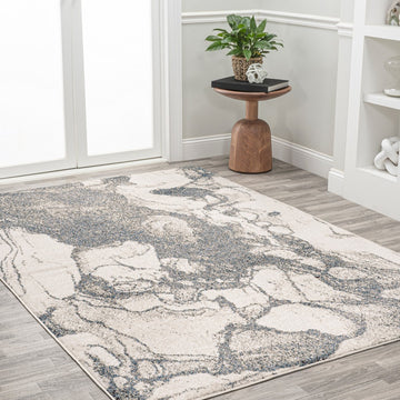 Marmo Abstract Marbled Modern Area Rug